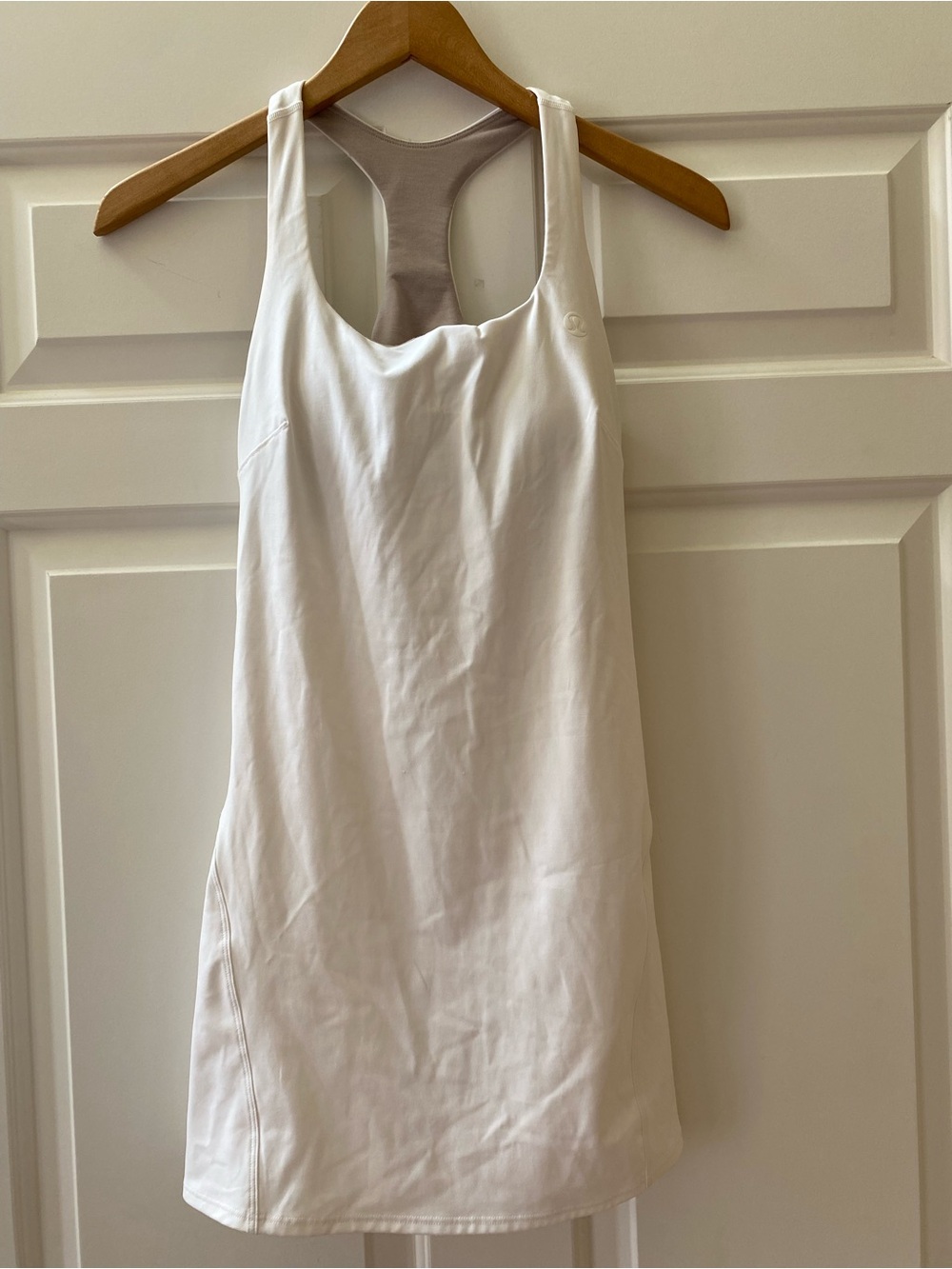 Lululemon Tennis Dress Size 2 White Athletic Racerback Dress